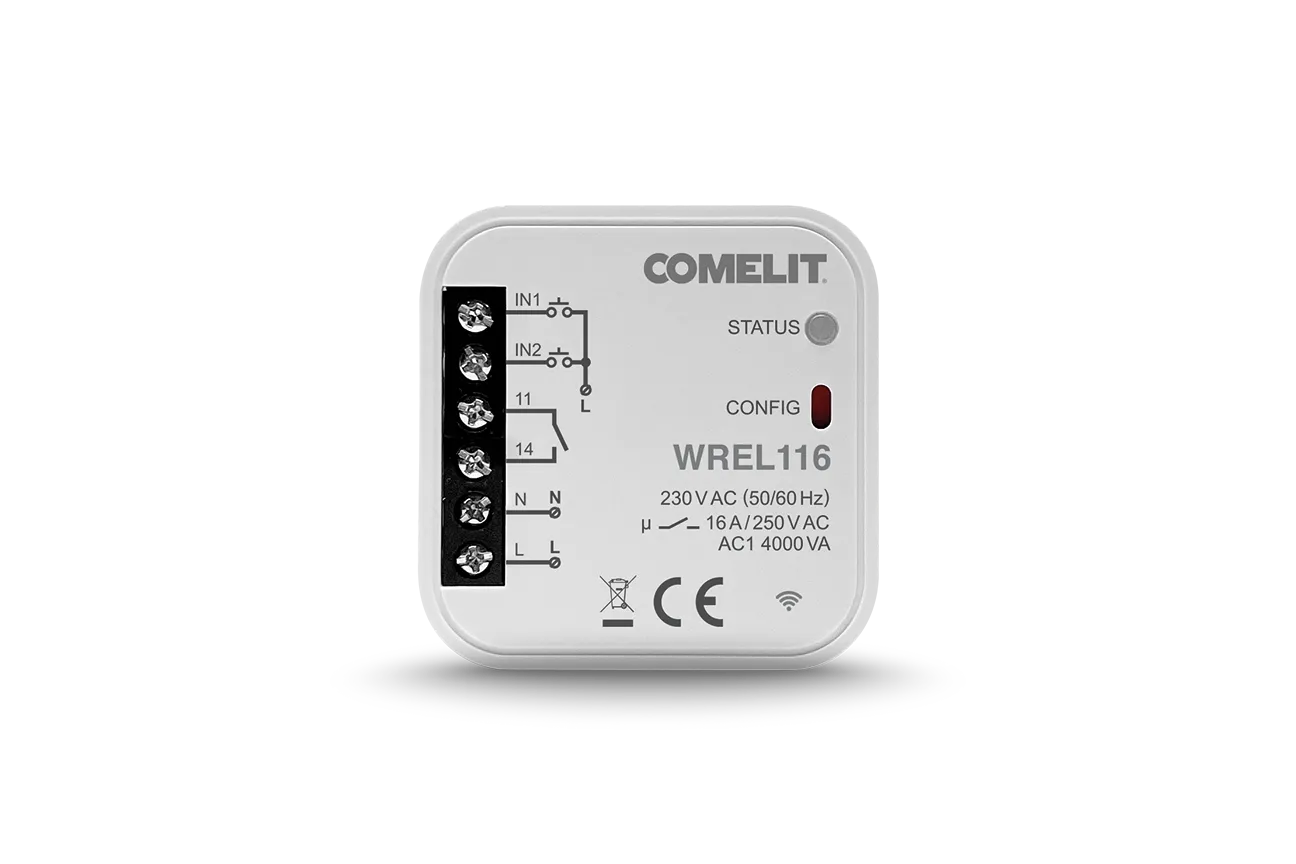 Modulo smart home Wi-Fi Comelit per gestione tapparelle 2 Uscite WTAP100