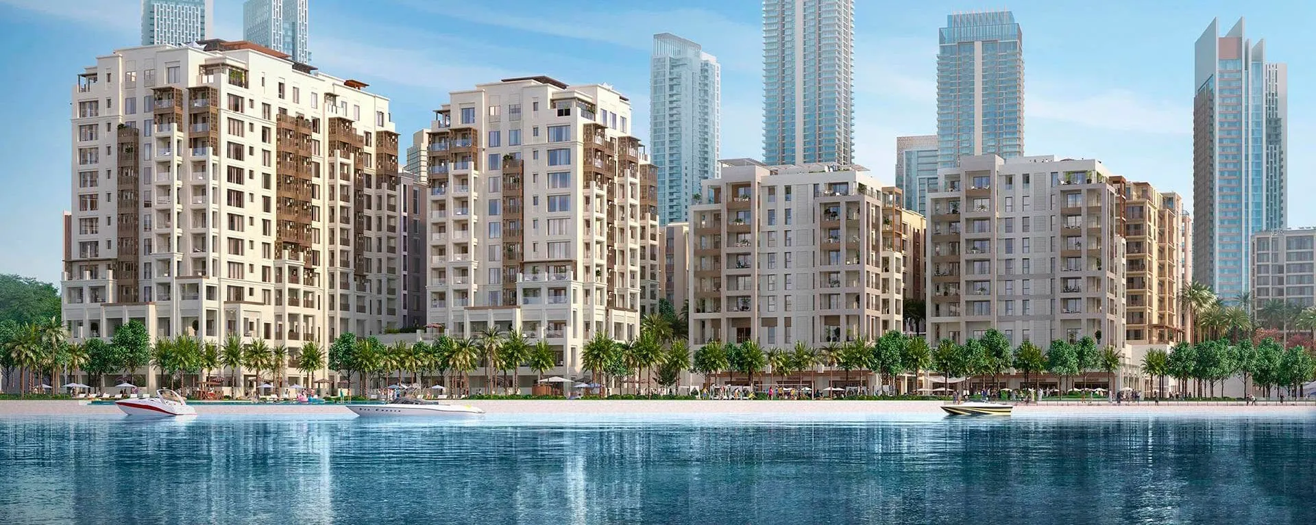 Complesso residenziale fronte mare a Dubai con impianto citofonico Comelit integrato.