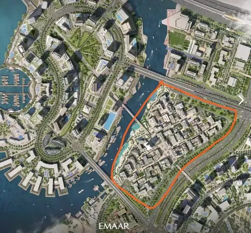 Complesso Orchid a Dubai Creek Harbour dotato di sistema citofonico Comelit ibrido IP e 2 Fili.