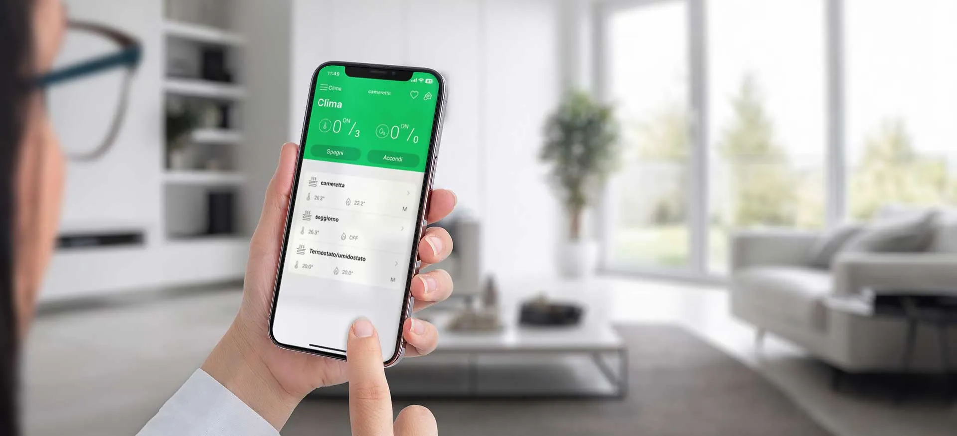 La comodità di gestire tutto via app