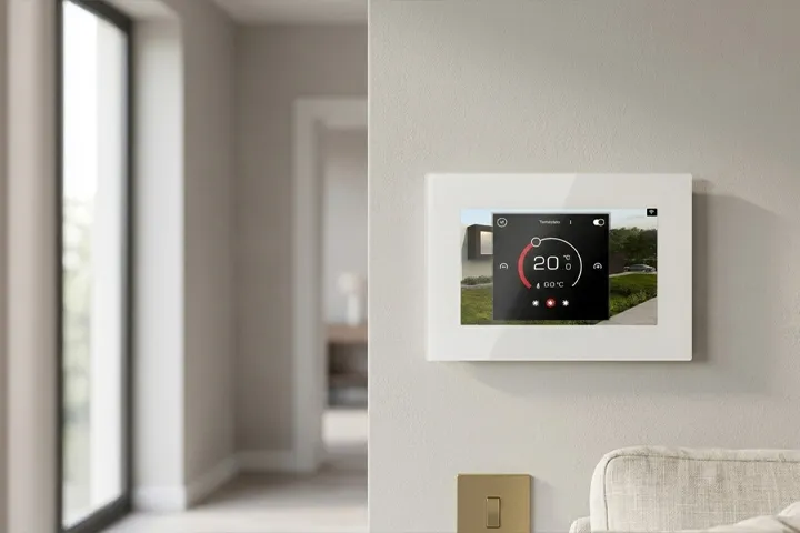 Touch screen Comelit per supervisione di impianto KNX in casa