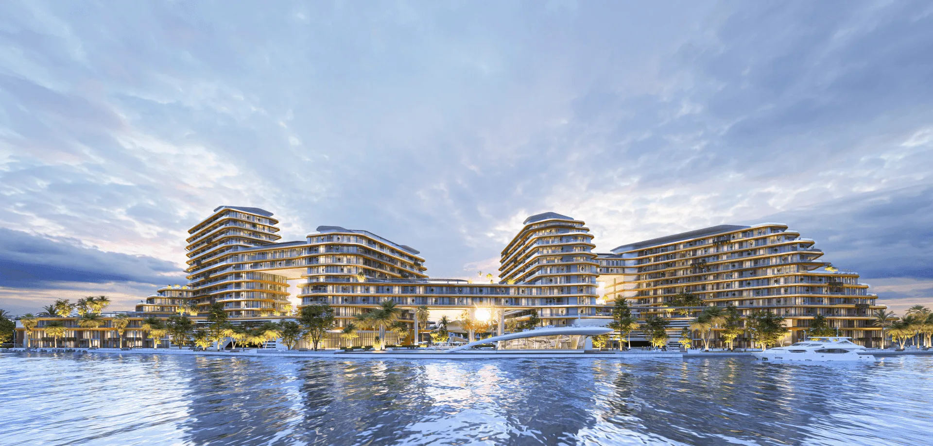 Quattro Del Mar sul waterfront di Hayat Island con quattro torri residenziali